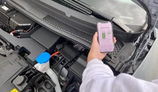 Best car check websites - checking a car on phone